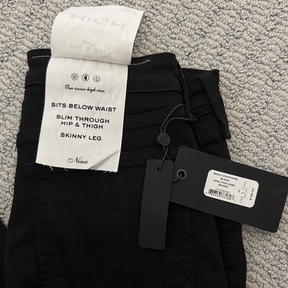 rag & bone High Rise Black Jeans - Picture 3 of 5